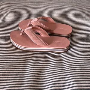 Pink flip flops